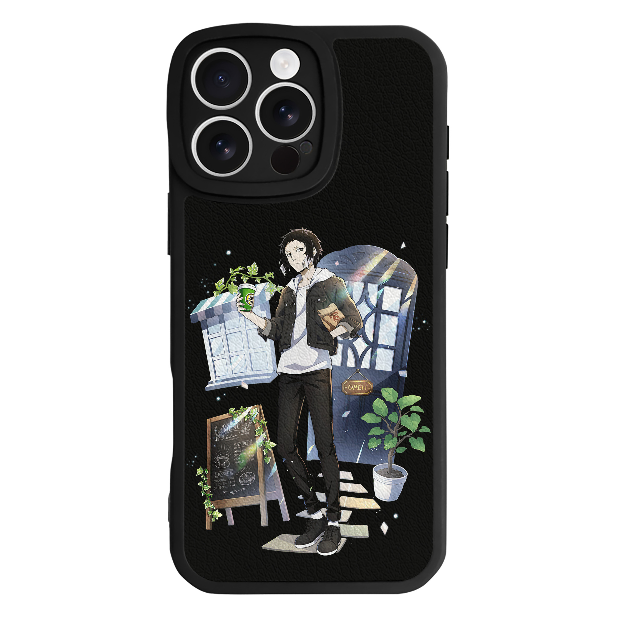 （画像用） 文豪ストレイドッグス Bungo Stray Dogs 【iPhone 16シリーズ対応】シリコンスマホケース（レザー調） 材質：シリコン